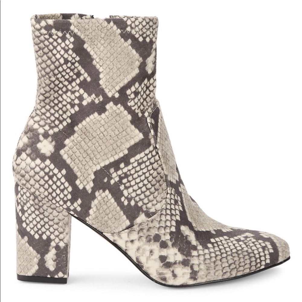 Steve Madden snakeskin ankle booties